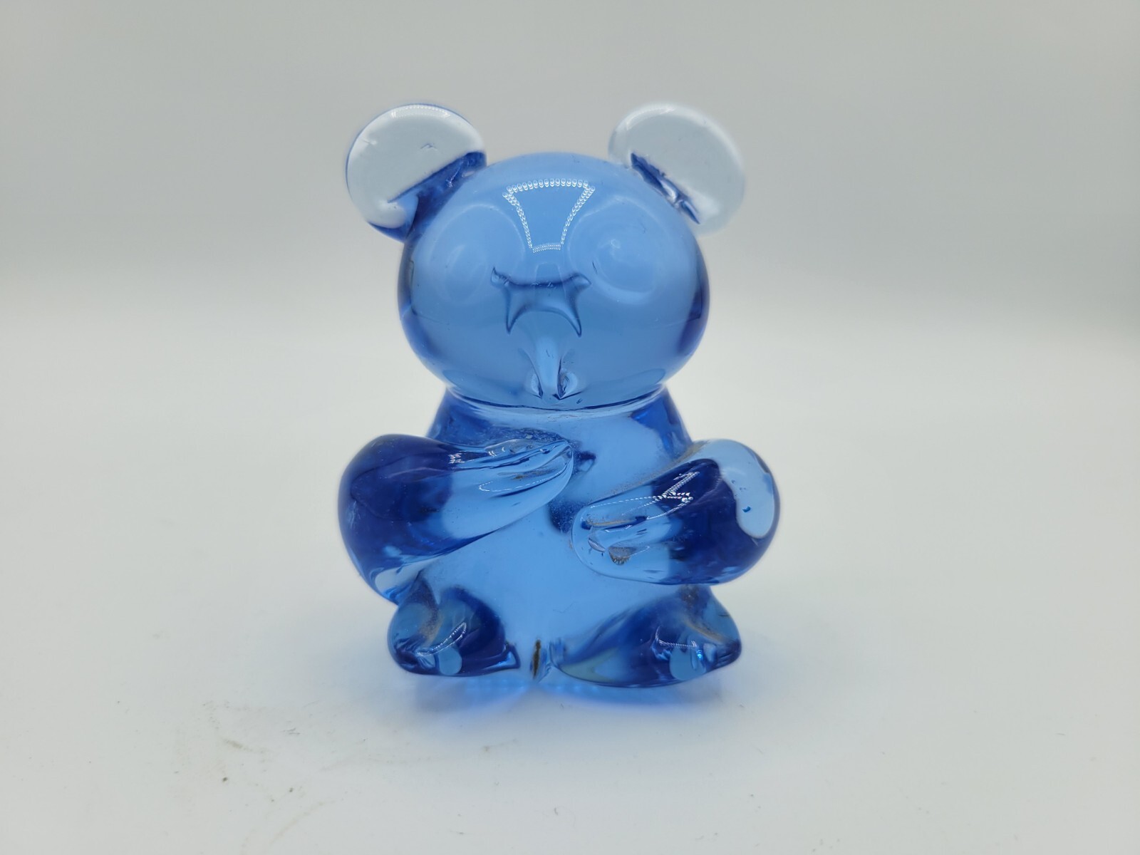 United States Commemorative Fine Art Glass Gallery Blue Koala Bear Figurine