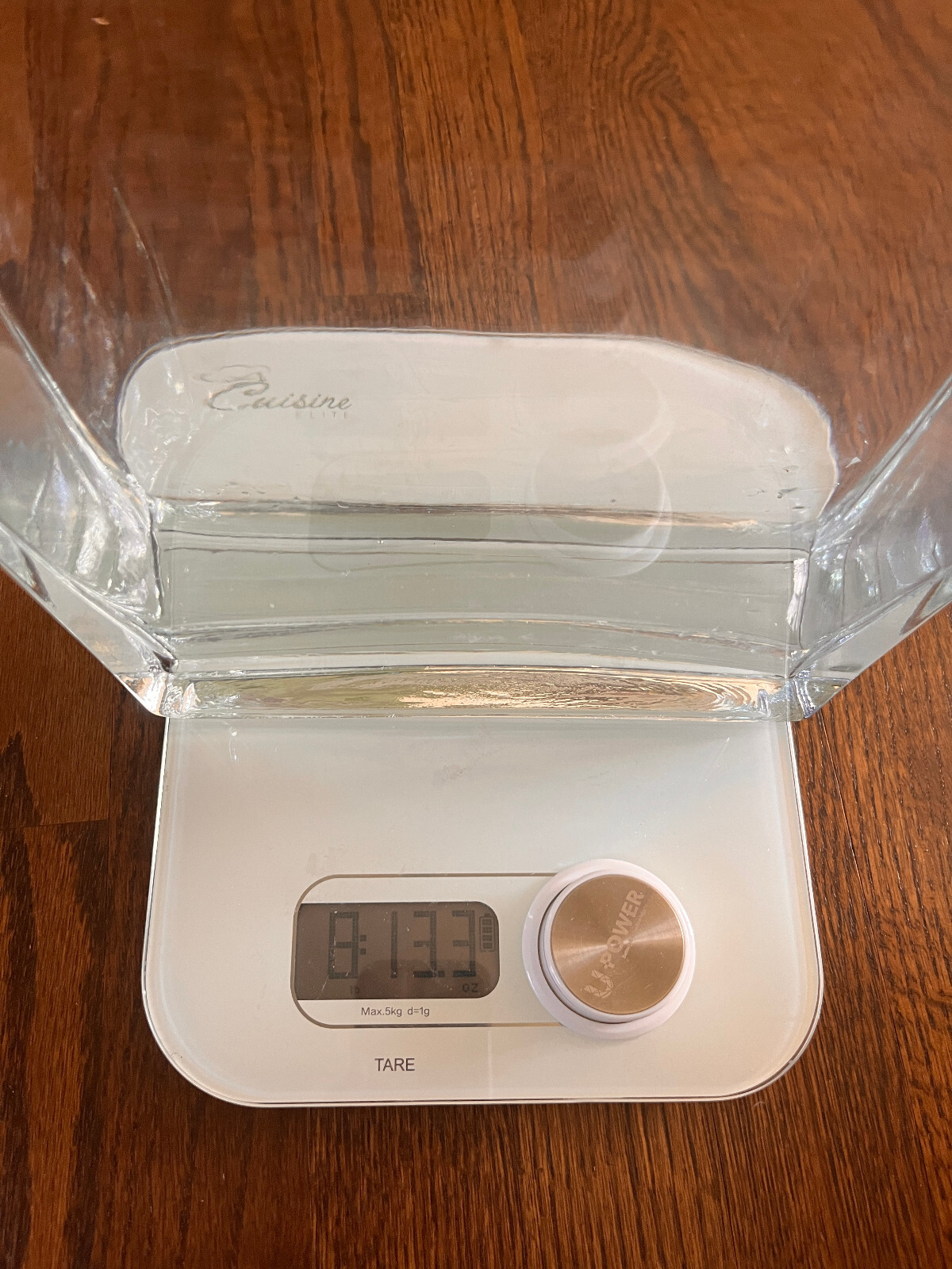 HEAVY 16″ x 8″ Wide Rectangular Thick Clear Glass Elegant Vase Weighs 8 Lb 13 Oz