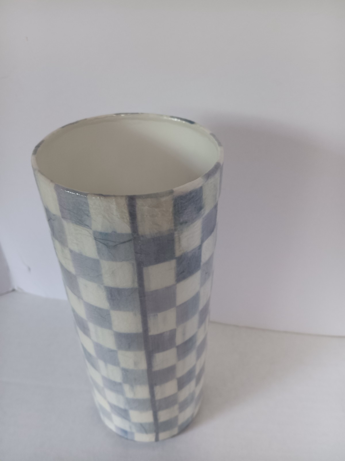 FITS WITH MACKENZIE -CHILD’S STERLING GLASS 8 1/2 ” VASE, MADE BY ME