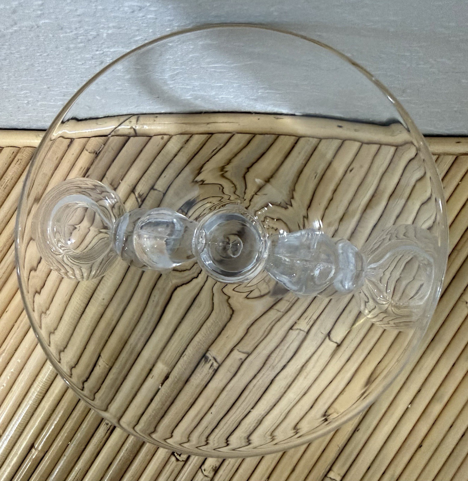 (2) Vtg Imperial Glass Ohio Candlewick Boopie Bubble Double Candlestick Holders