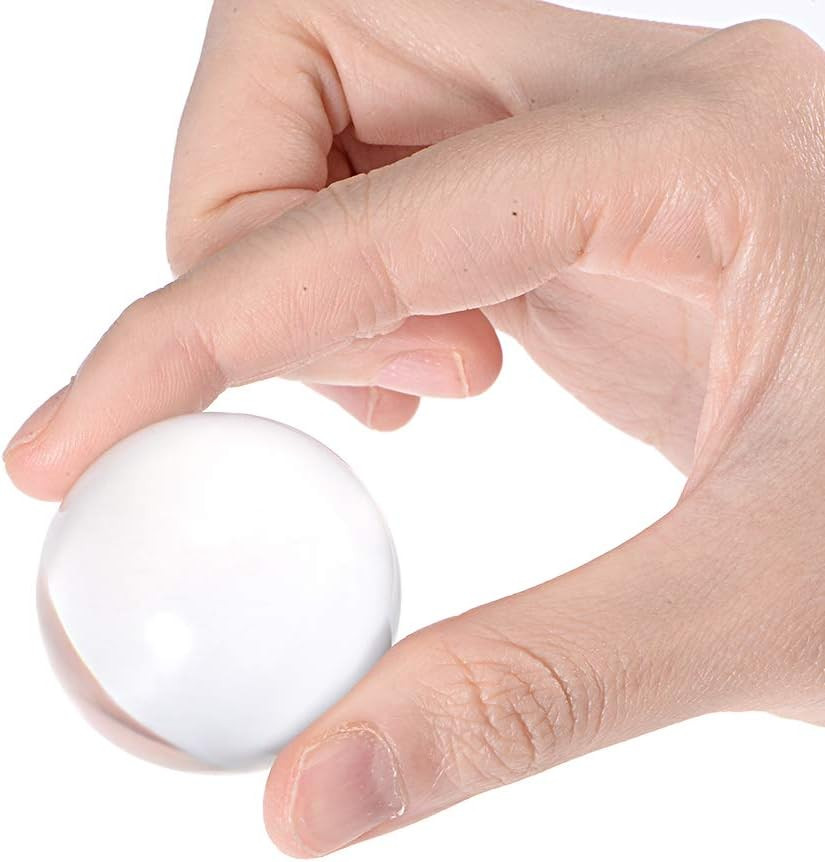 Clear Acrylic Contact Juggling Ball – 40Mm(1 9/16 Inch), 5 Pcs