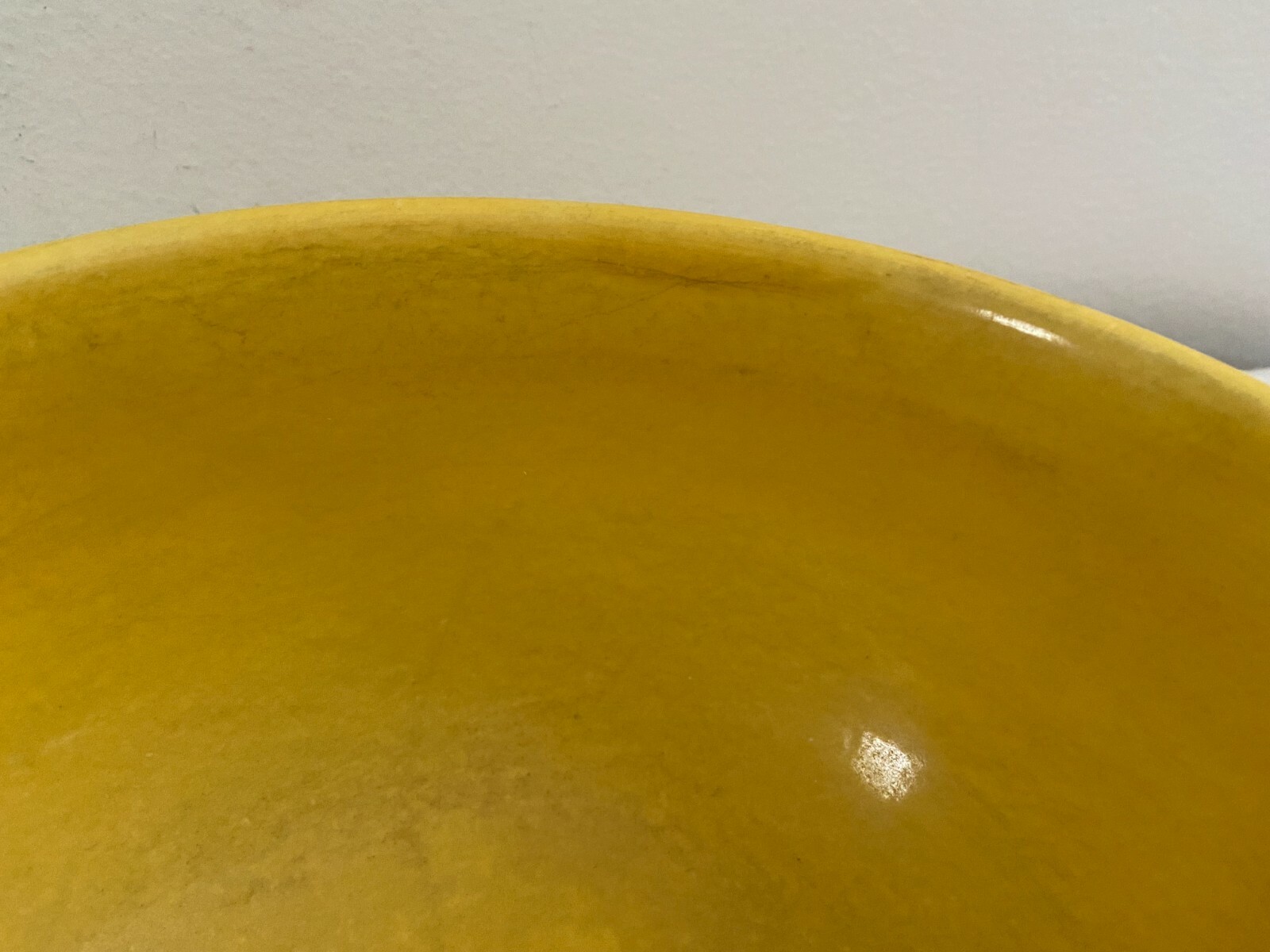 Antique RED WING Yellow Ribbed Mixing Bowl 7 3/4″ Diameter 3 1/2″ Deep