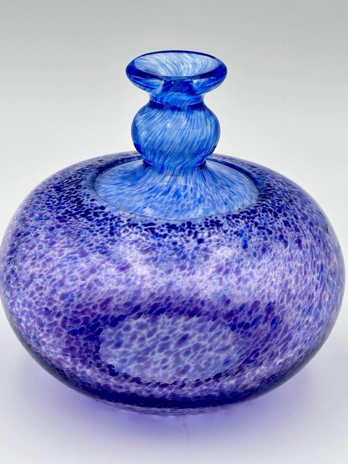 Kosta Boda Bertil Vallien Antikva Swedish Bottle Bud Vase Signed