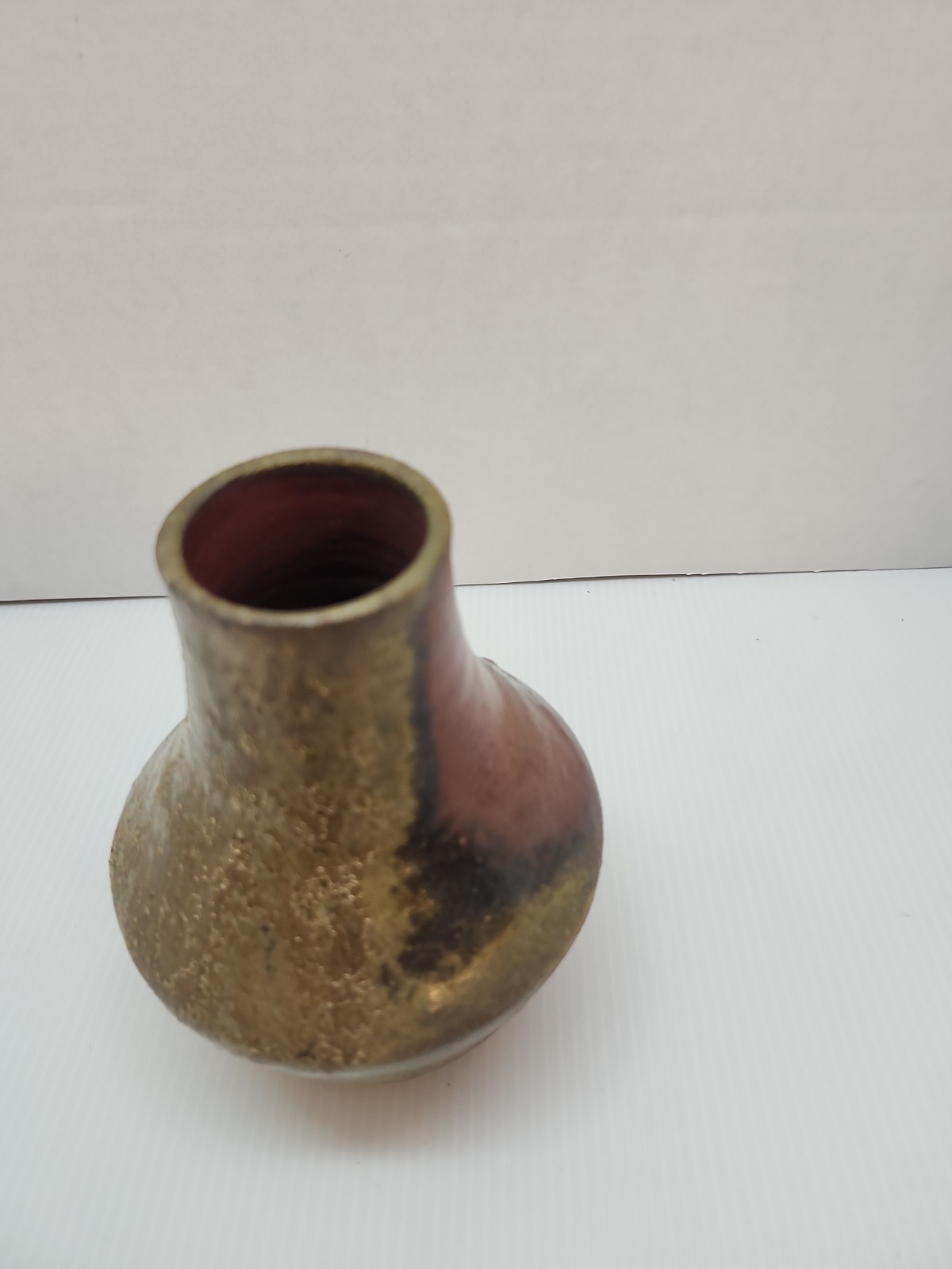 Studio Art Pottery 5.5″ Tall Raku Style