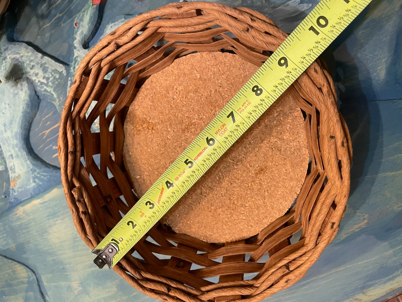 Corning Round Wicker Basket Pyrex 2qt Casserole Dish Leather Handles
