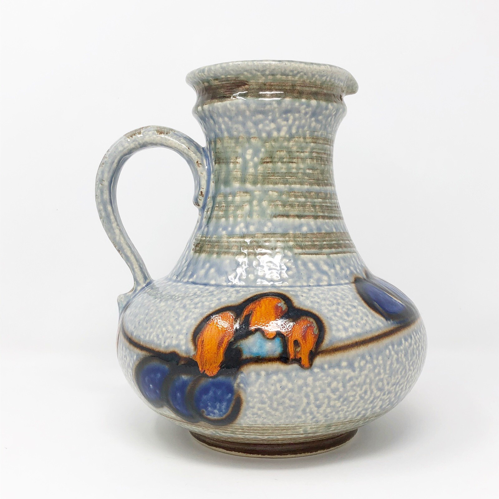 Uebelacker Keramik Vase 1808 / 20 8″ Fat Lava Vintage West German Art Pottery