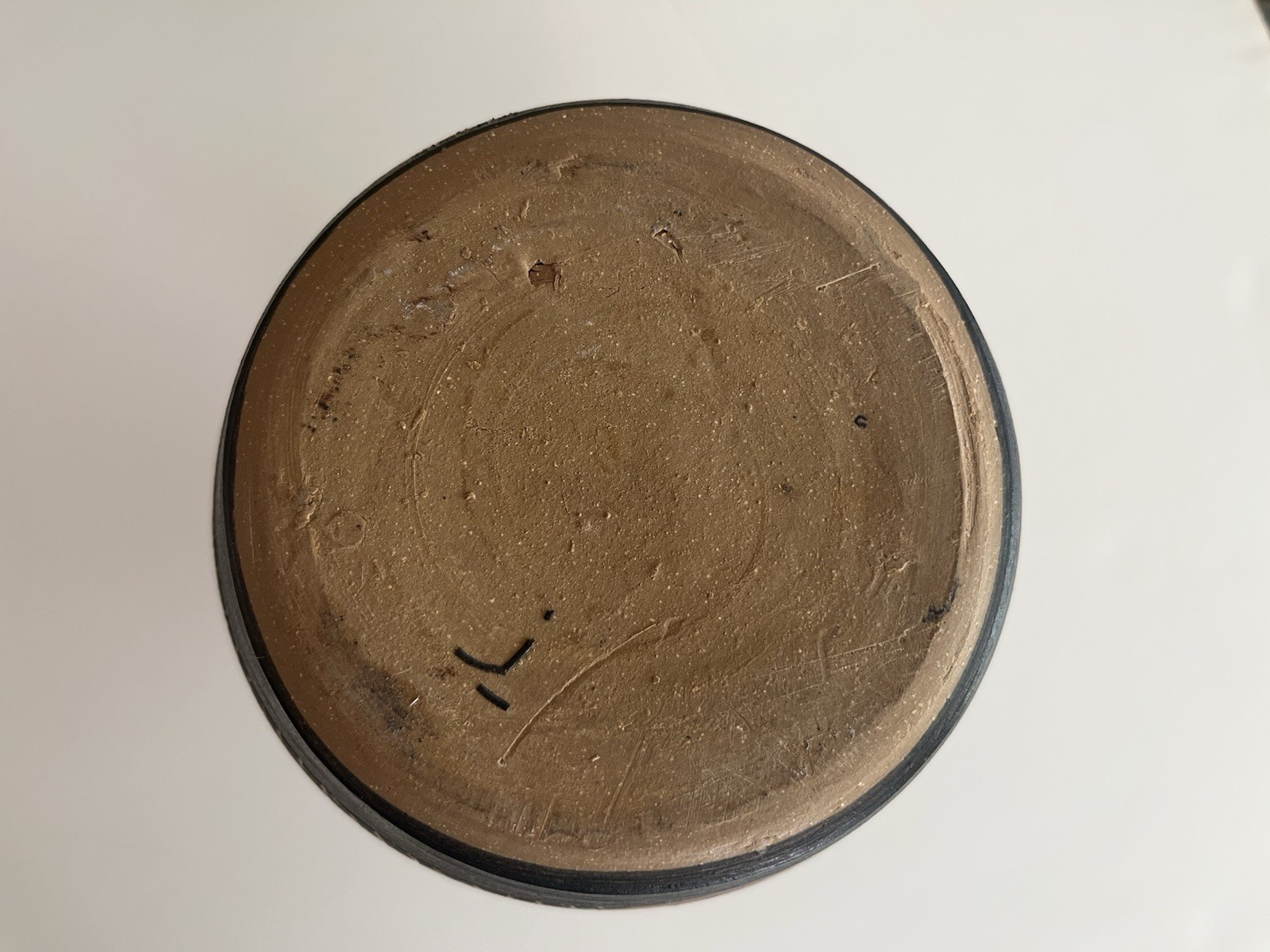 7” Tall Kenneth Allen Stoneware Art Pottery Vase Signed 1993