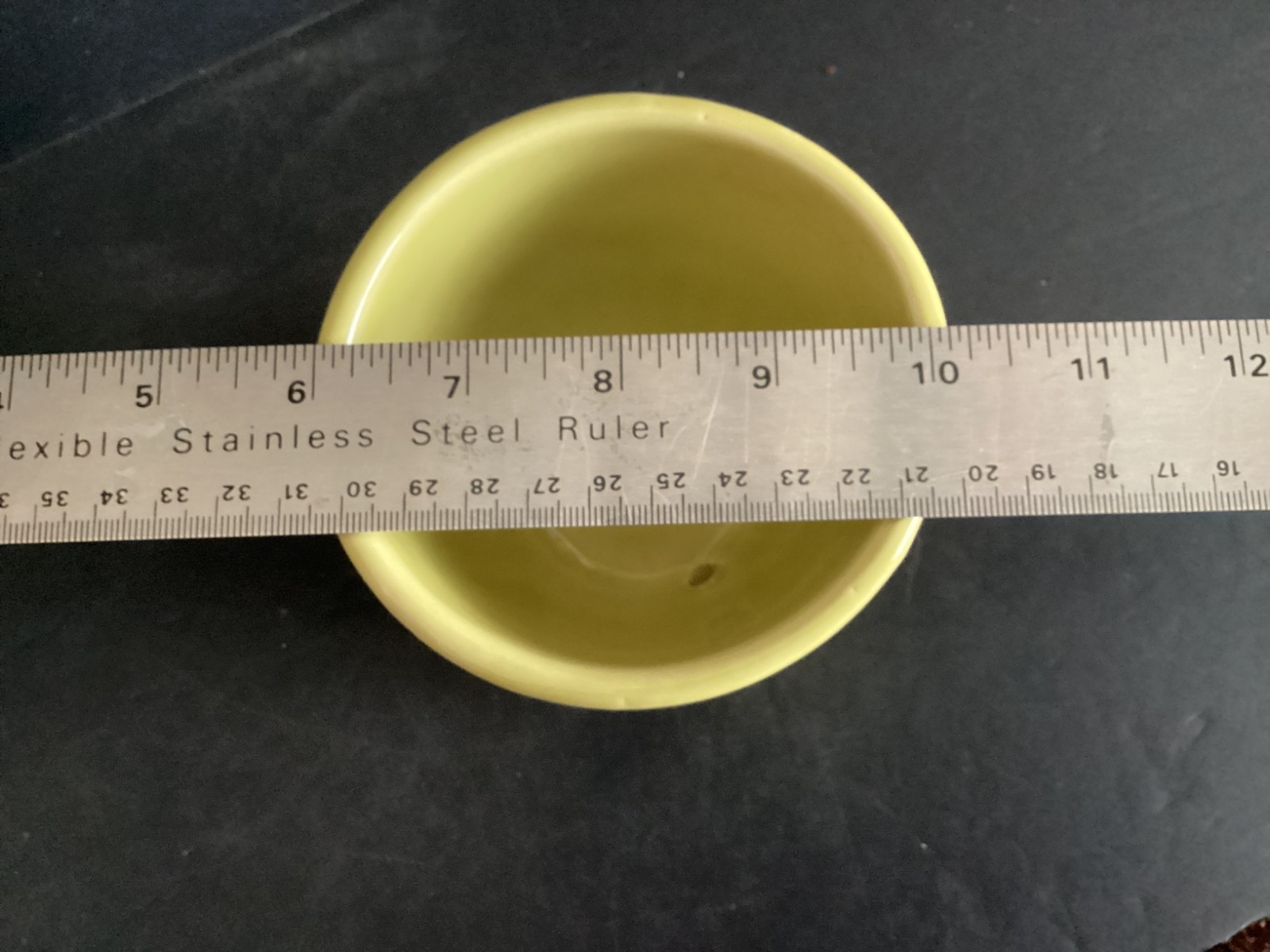 Vintage MCM McCoy Chartreuse Green Beaded Flower Pot