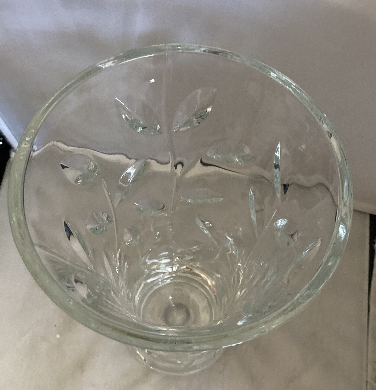 RCR Italian Crystal Laurus Vaso Vase Centrepiece Flowers Gift Twisted 25cm