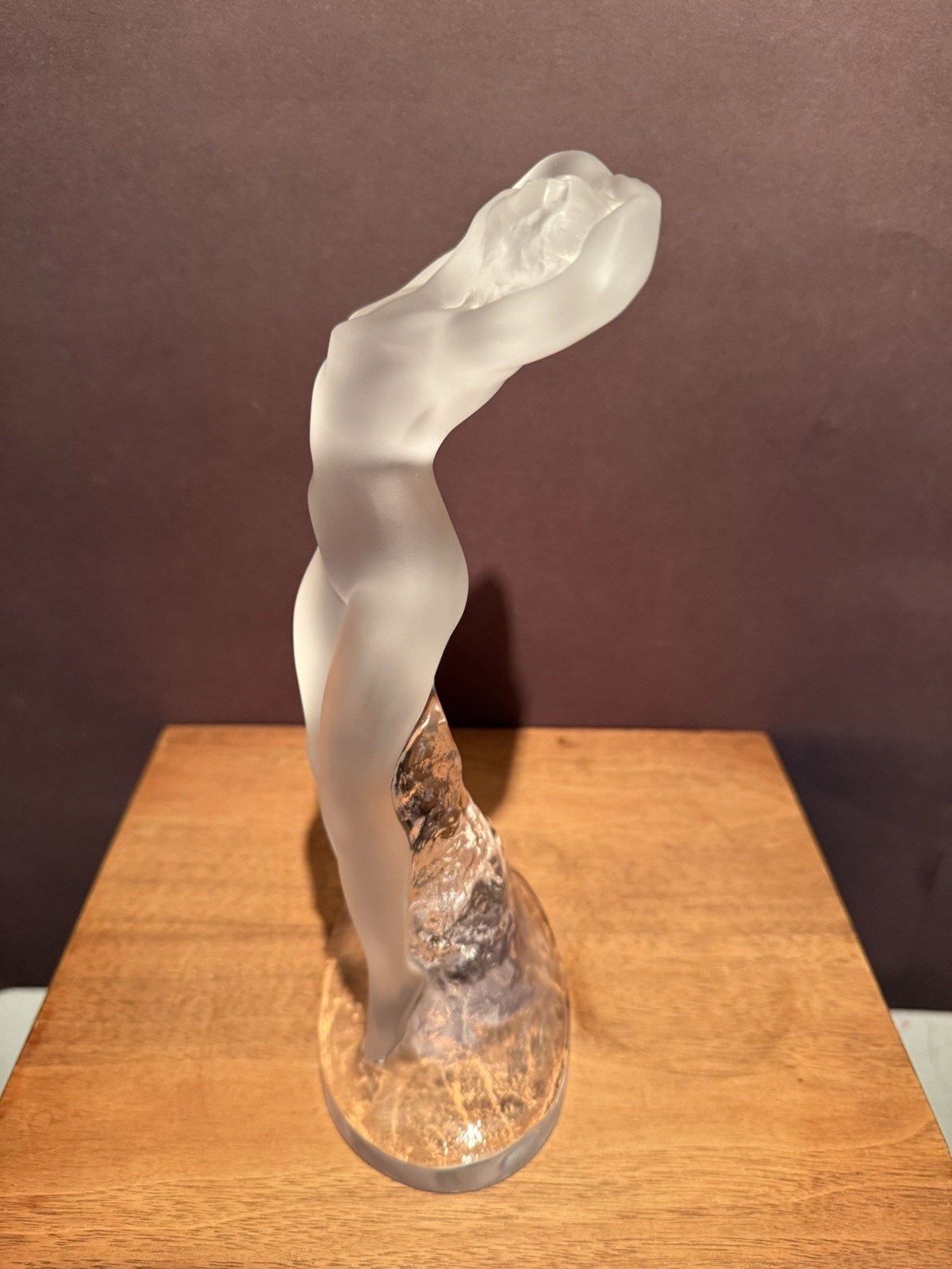 Lalique France Danseuse Dans Nude Dancer Crystal Figure 9.25″ Mint Condition