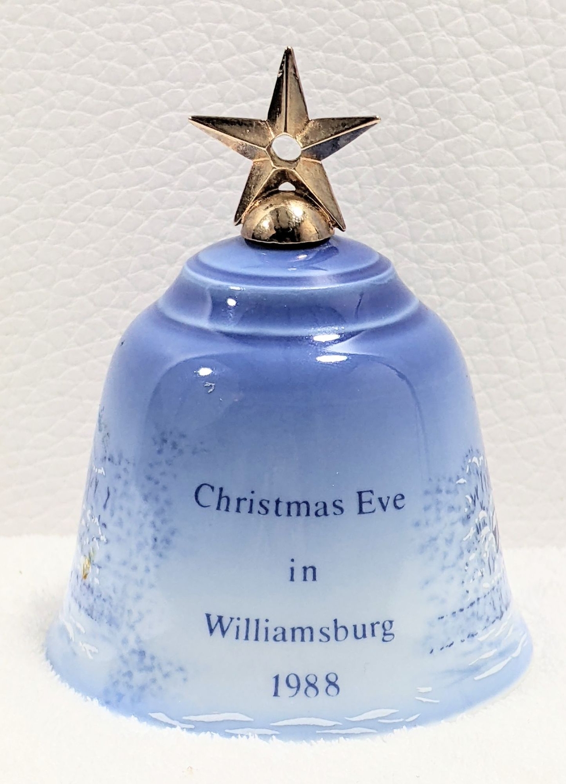 1988 Bing & Grondahl Copenhagen Porcelain Christmas Bell Vintage