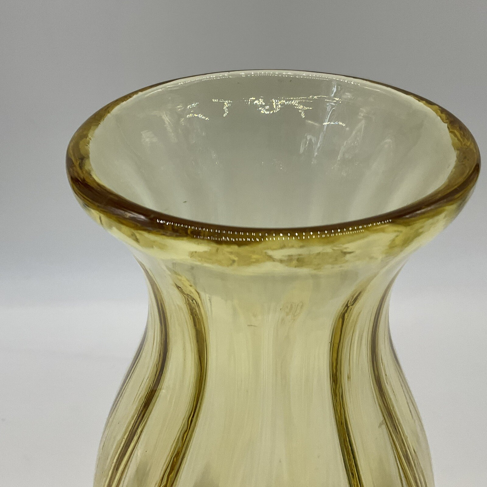 Fenton 10.5 inch canary Yellow vase