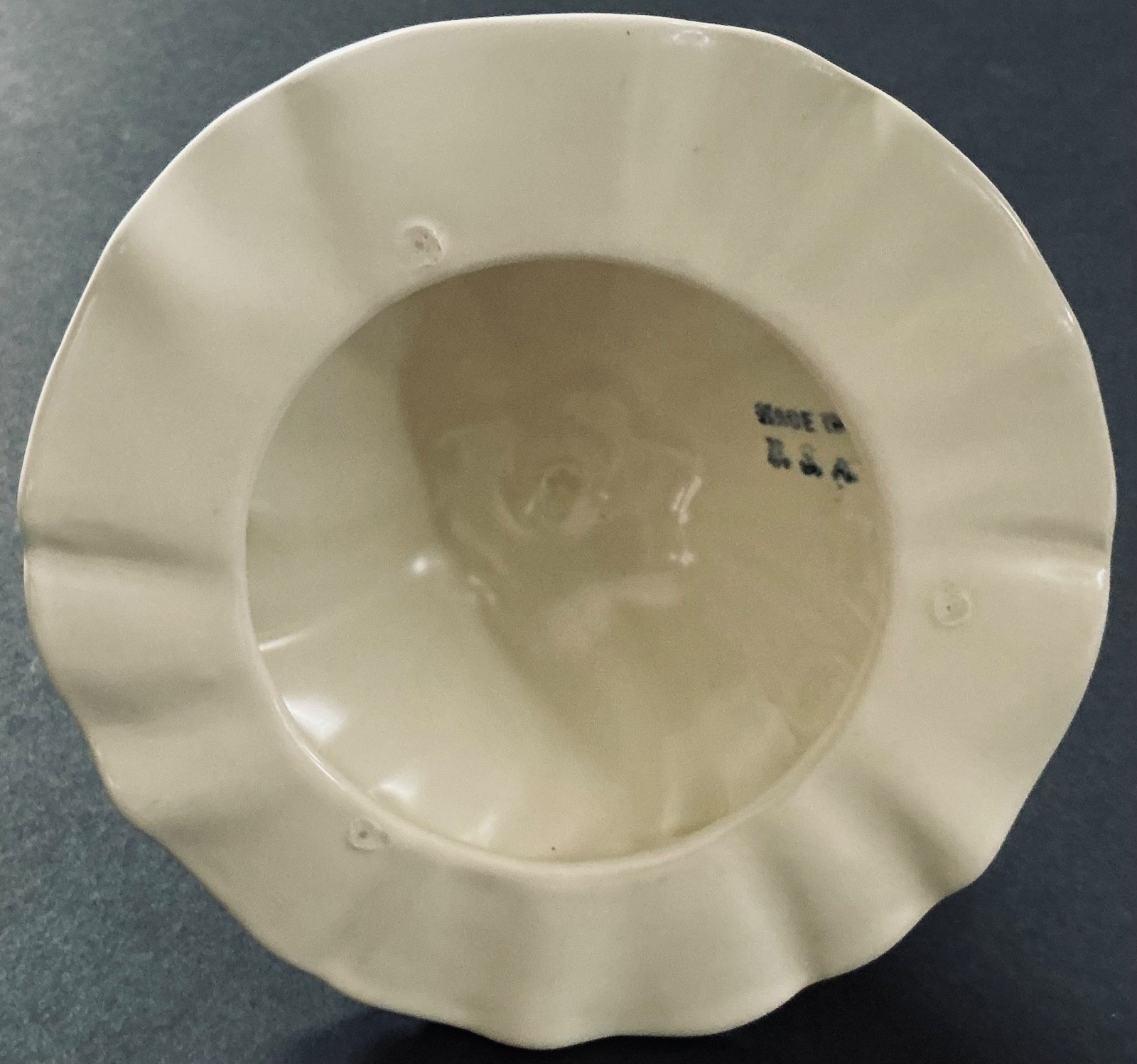 Franciscan Coronado Swirl Off White Cream Candlestick Candle Holder
