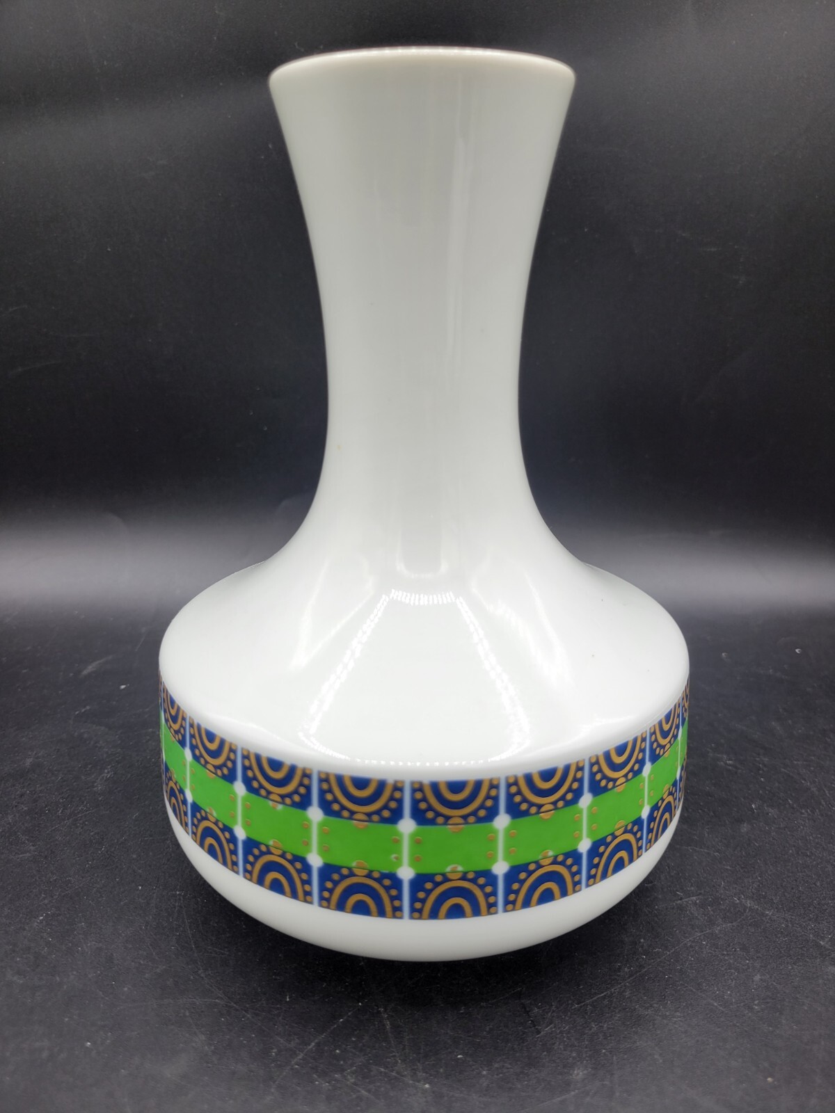 Mid Century Modern MCM 8″ Heinrich Selb Bavaria Vase Mod Art Deco Art Nouveau