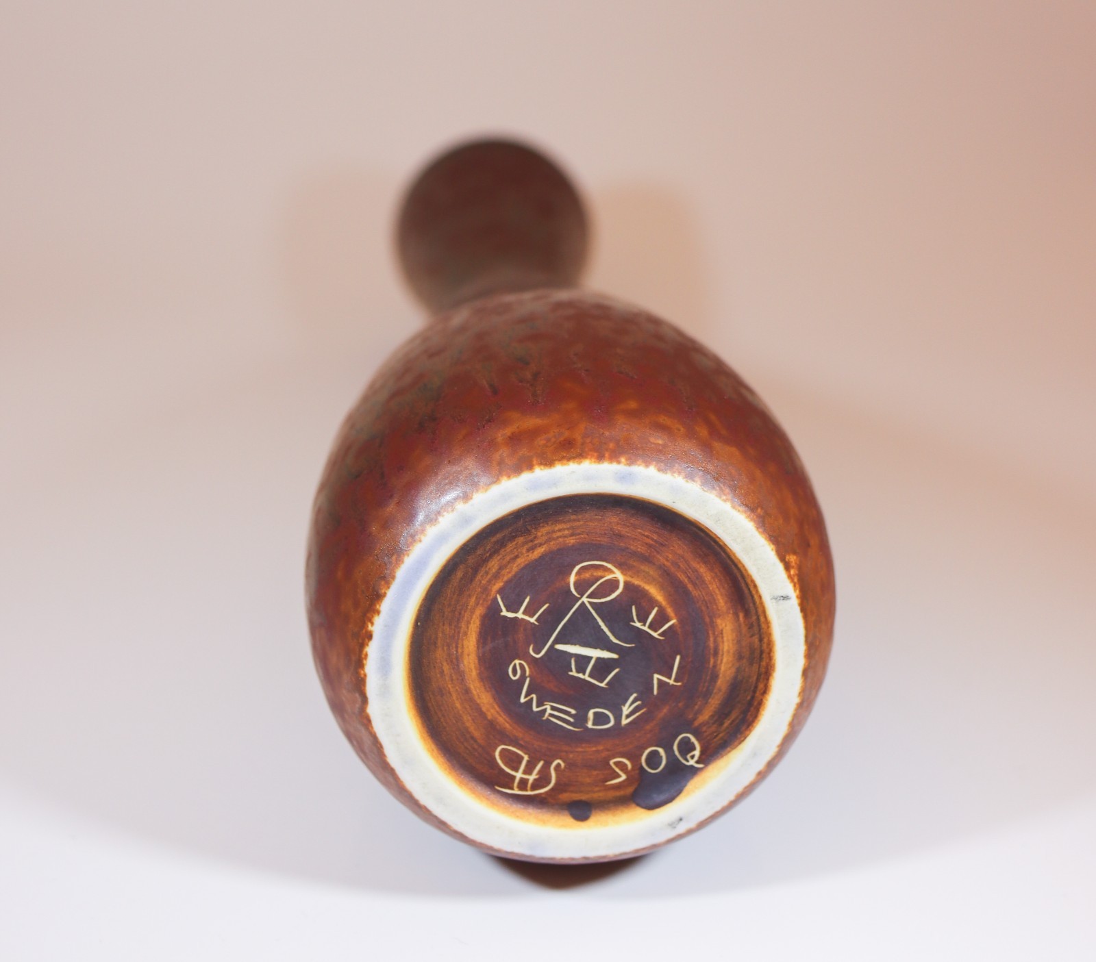 Brown Vase – Carl-Harry Stålhane (Stalhane) – Rörstrand / Rorstrand
