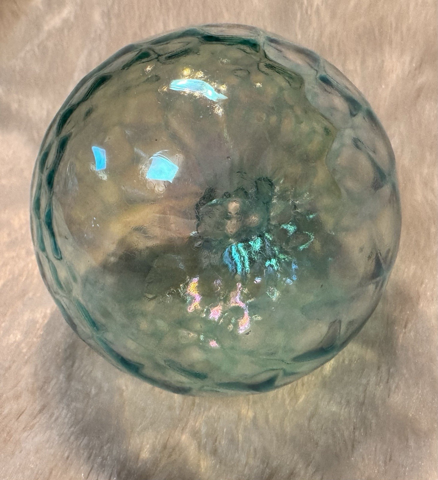 Hand Blown Glass Ball Orb Witch Spirit Home Protection Energy Art Ball Boudoir