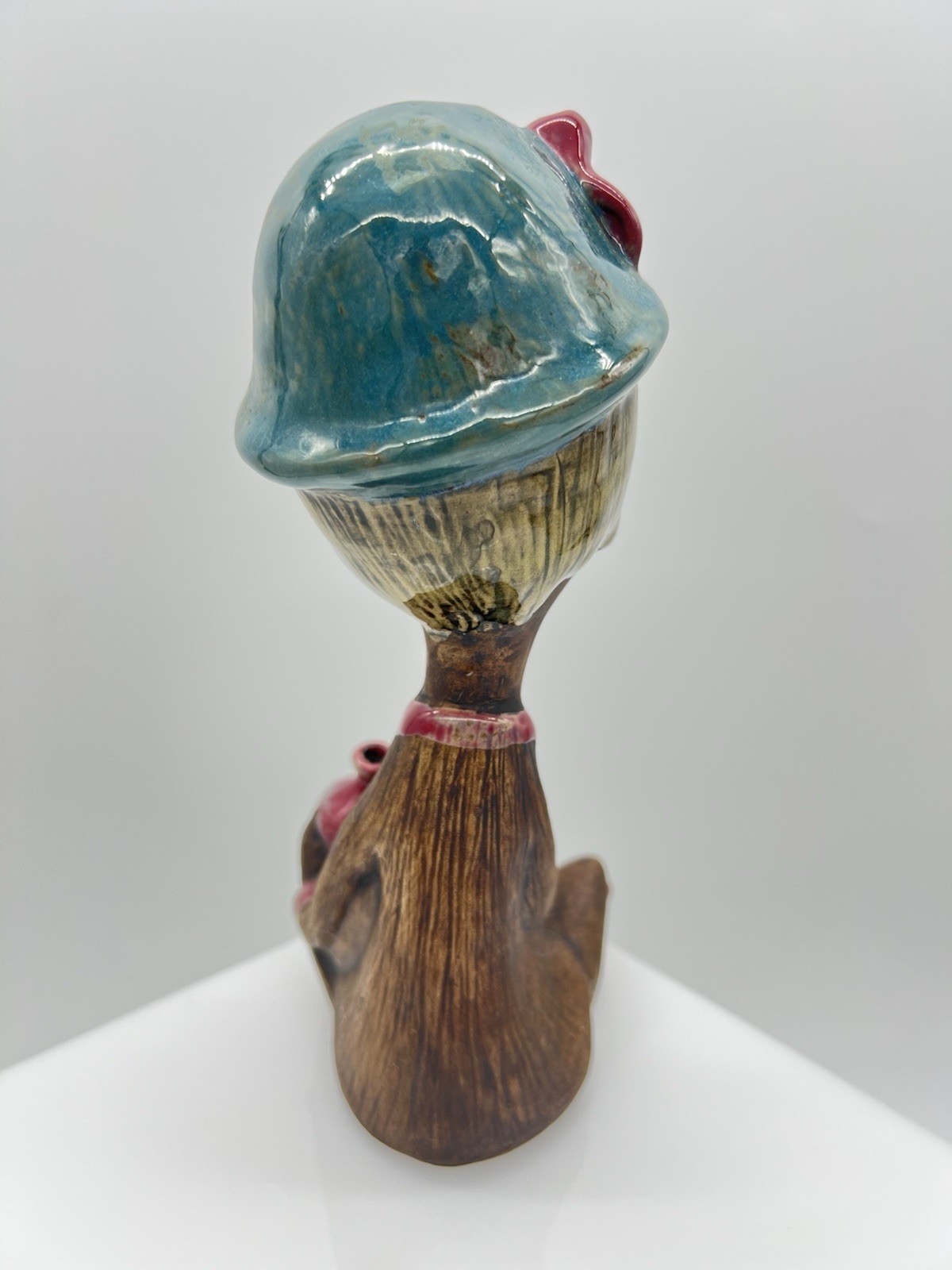 Vintage UCTCI Japan Stoneware Figurine Bud Vase Mid Century Kisch Mold 161