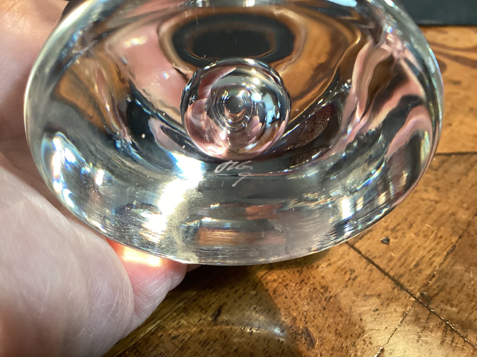 2 Holmegaard PER LUTKIN Bubble Balloon Glasses MCM Scandinavian Clear Ice Blue
