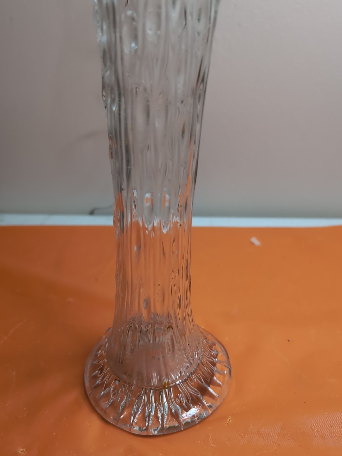 StunningFenton Rain Drop Pattern Glass”April Showers” Vase
