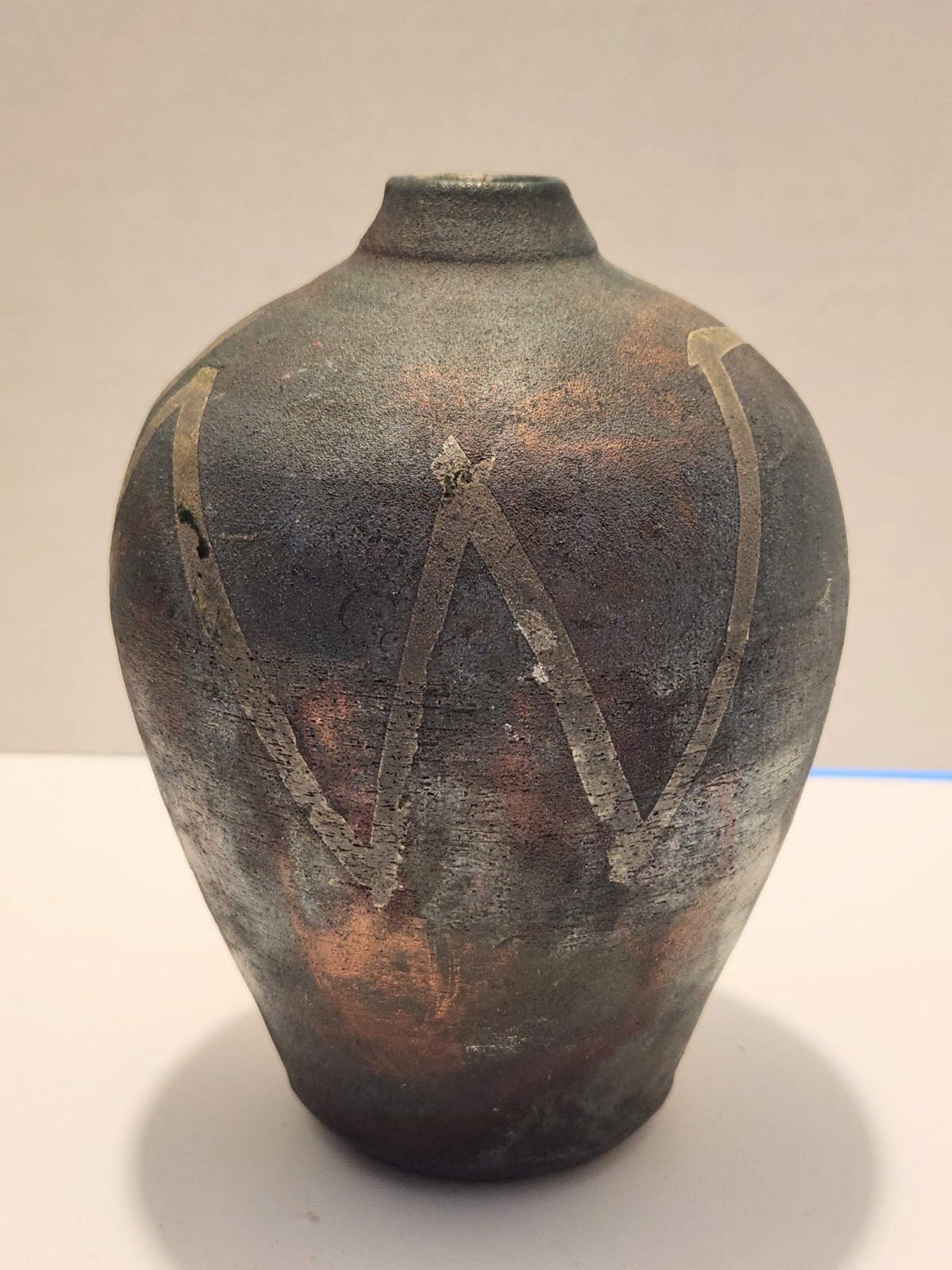 3 Raku Studio Crafted Ceramic Vases, One-of-a-kind, Handcrafted Pottery, Signed