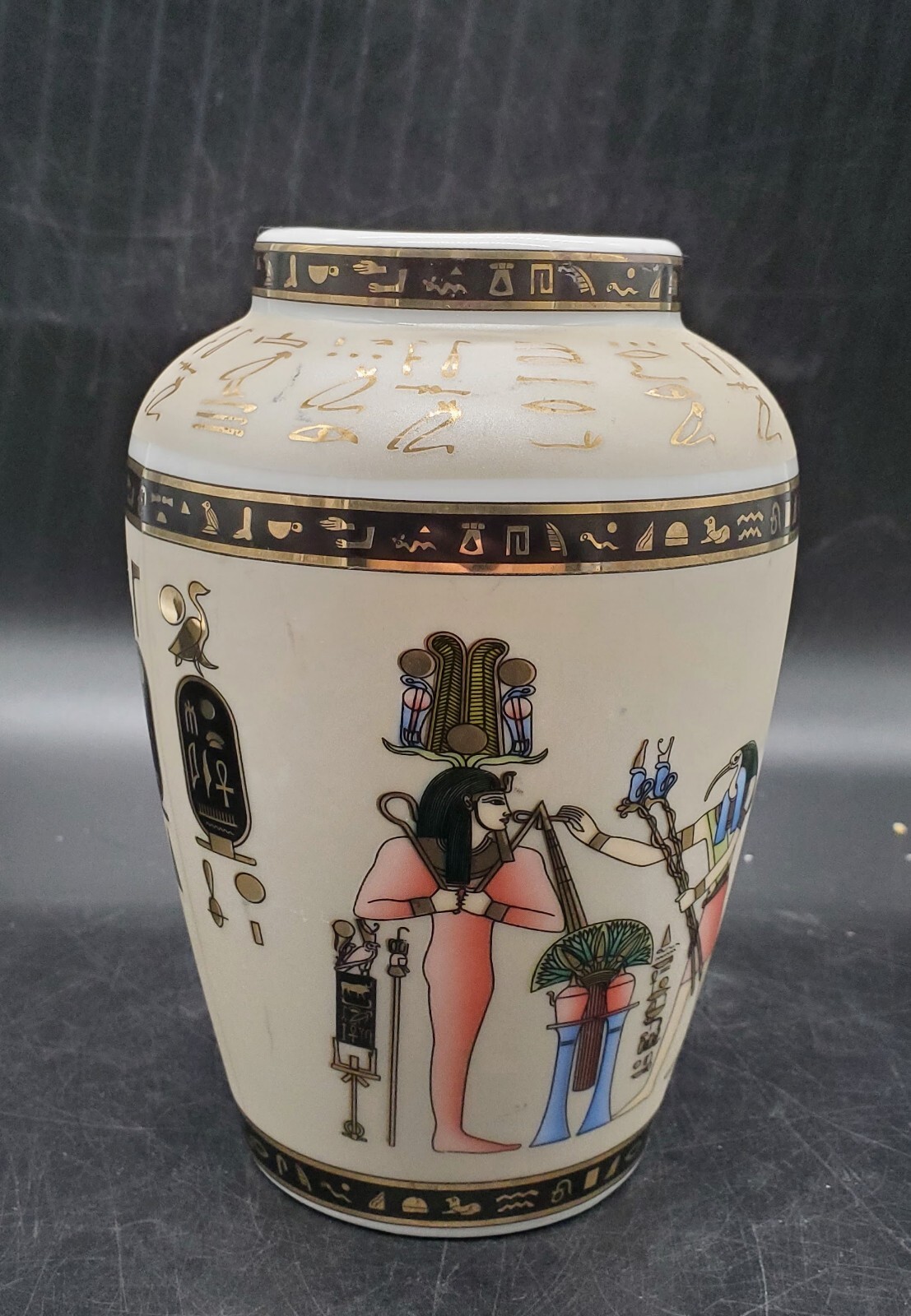 Faithi Mahmoud Egyptian Limoges Egypt Hieroglyph 6″