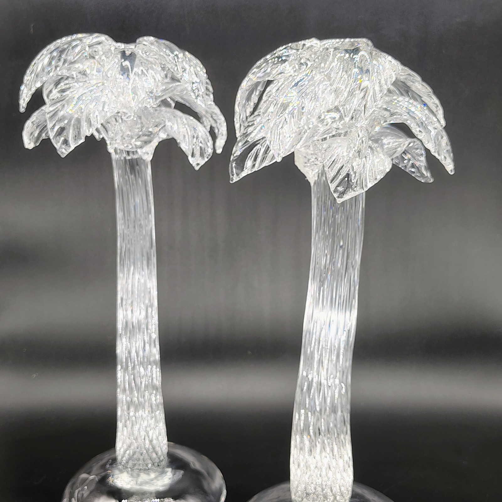 Murano Glass Palmtrees 15in Handmade Signed ***PLEASE READ