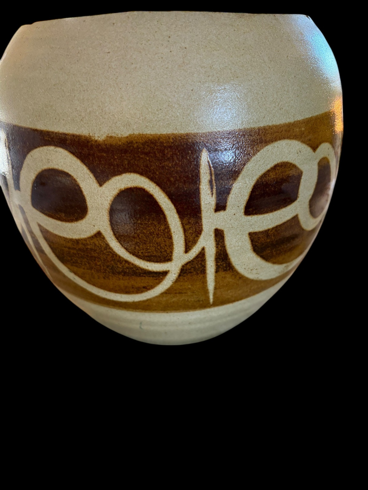 1970s Stoneware Designs West Pottery Bowl 8.75” Heavy 4 Lbs+ *Flaw* FREE SHIP
