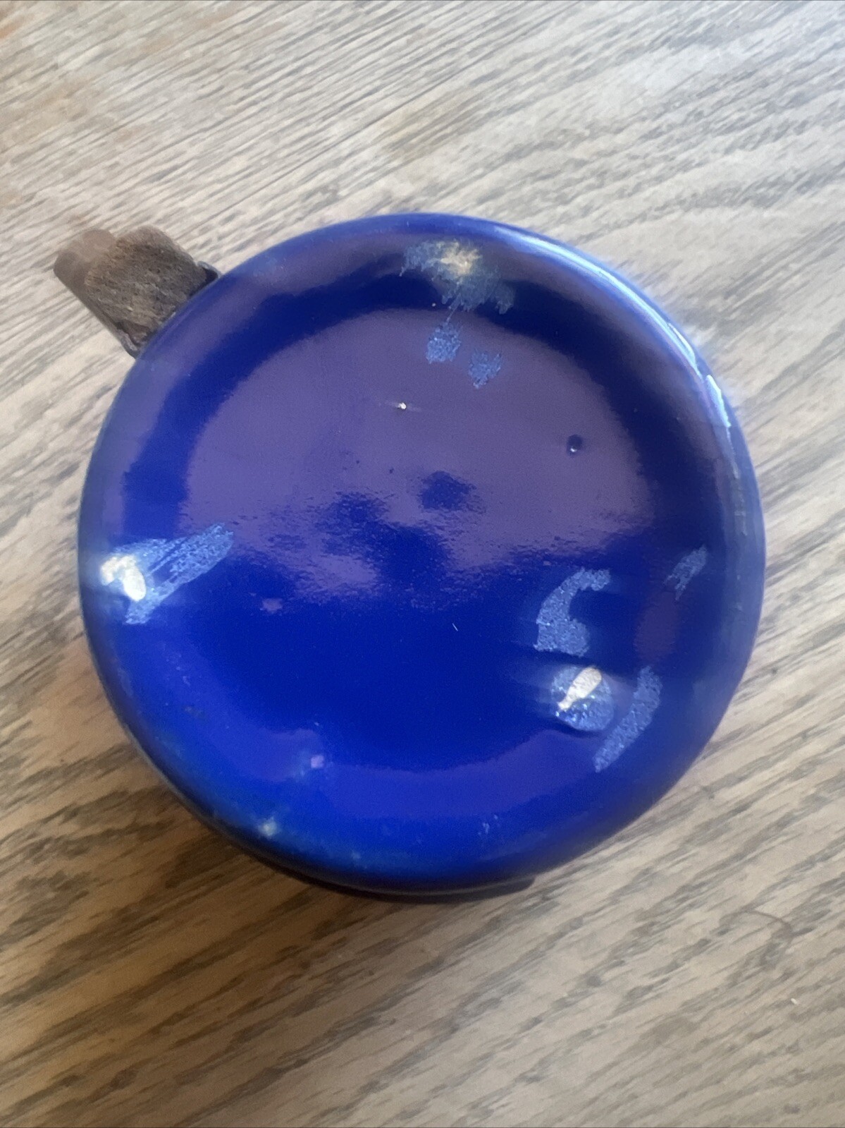 Bauer Pottery Ring Ware 6 Oz Cobalt Tumbler w/Handle Mint Condition