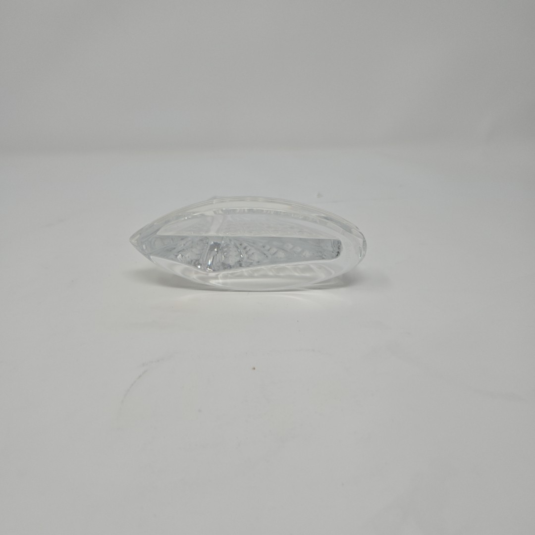 Vintage Waterford Crystal Clear Sailboat NAUTICAL Boat Paperweight Figurine 5.5″