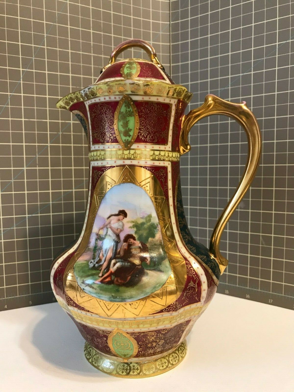 Royal Vienna Austria Coffee/Tea Server – Beehive Mark – Signed By Kaufmann