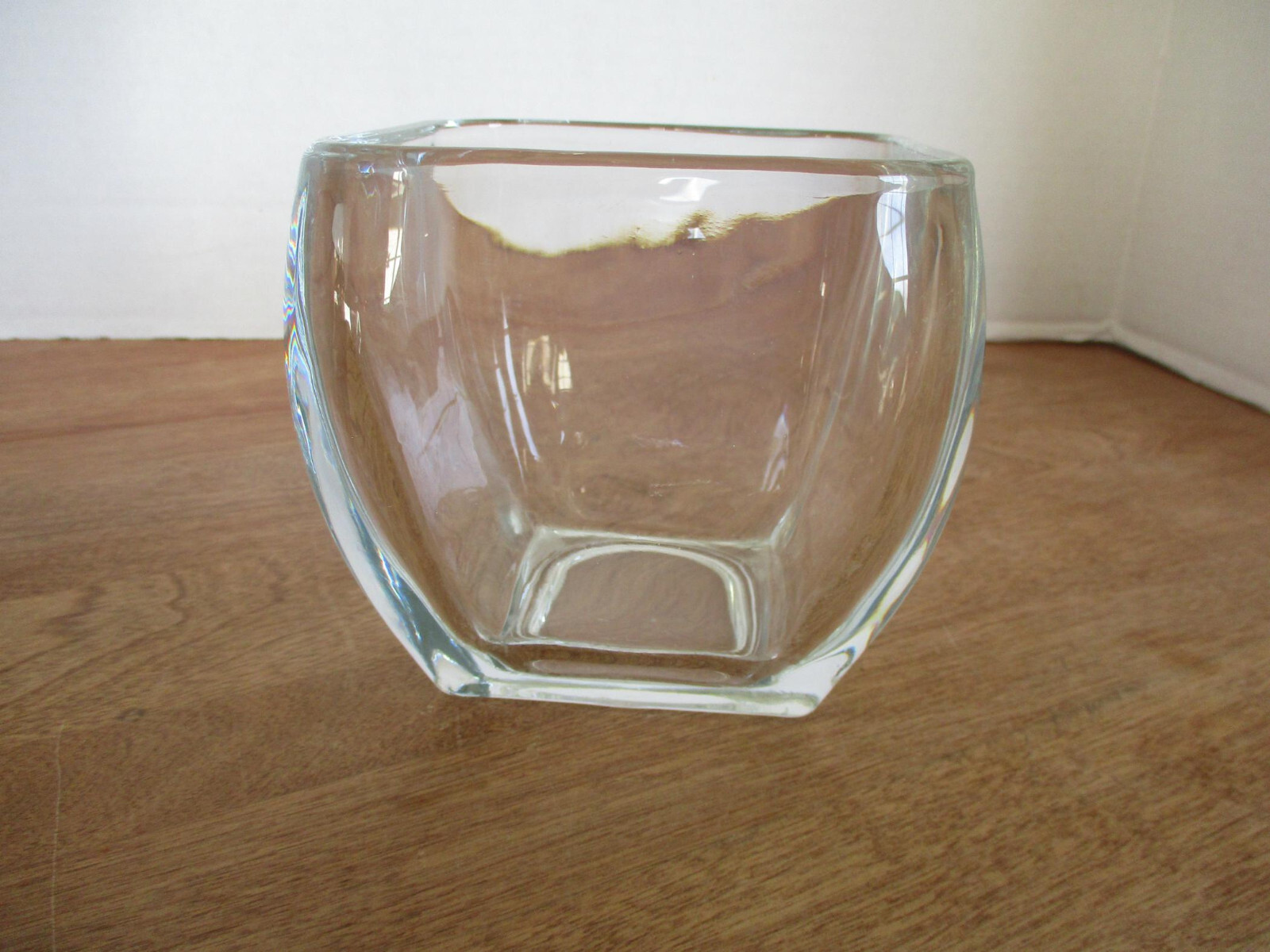 Libbey Accents Heavy Glass Vase 4-1/2″H x 4-1/4″ W x 4-1/2″D