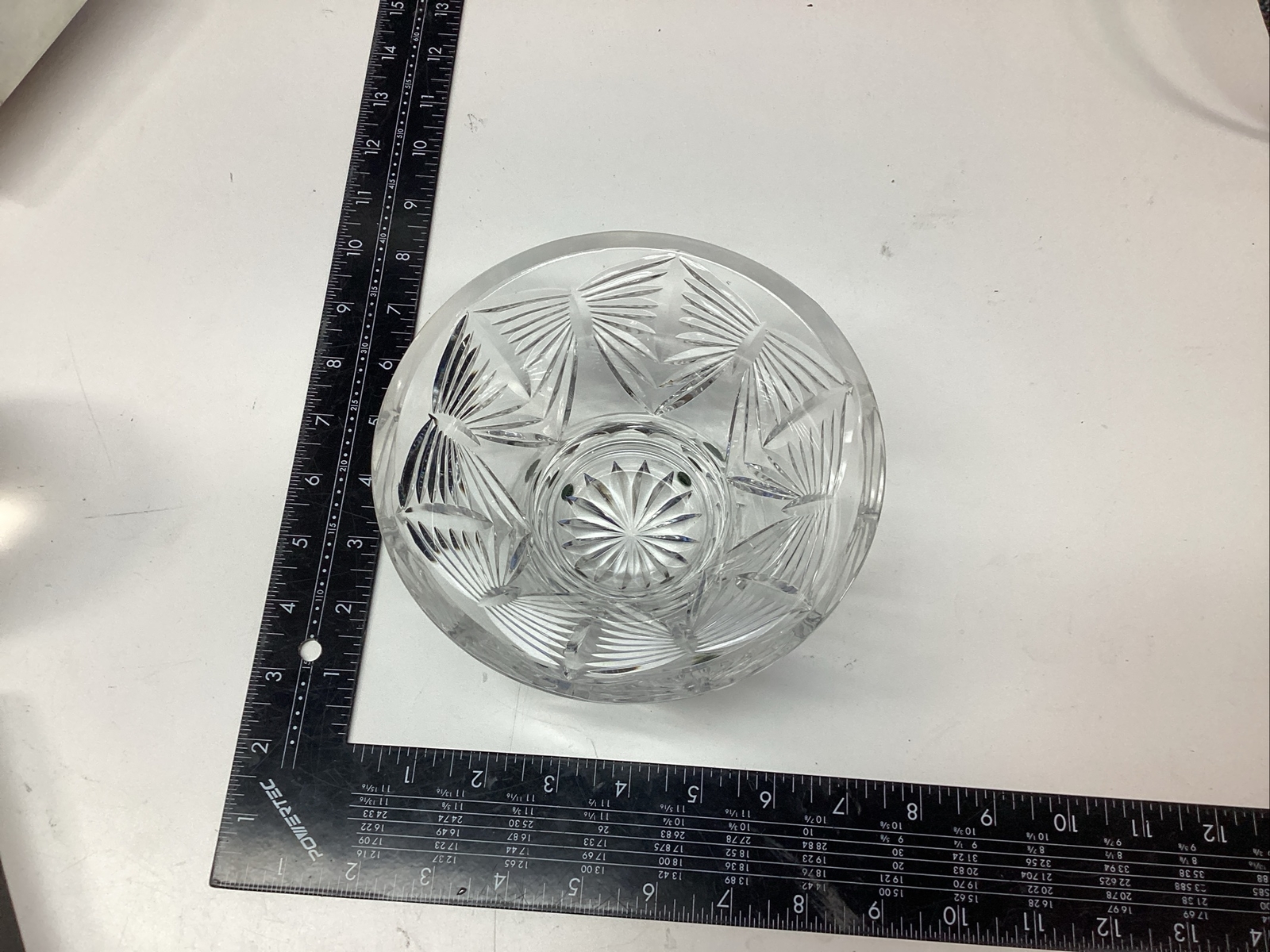 Crystal Waterford Candy Dish Bowl Glass Cut Footed Pedestal Butterfly Cut Neat