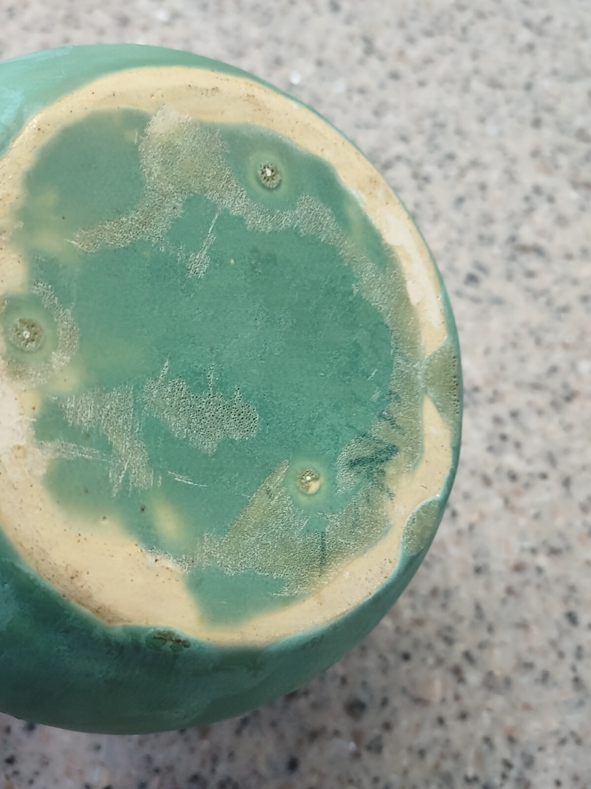 Green Matte Glaze Art and Crafts Pottery Vase Art Deco MCM Double Handle Beauty