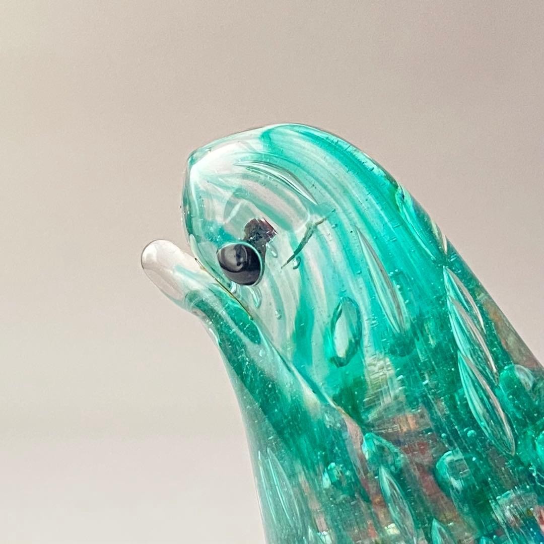 Murano Glass Barovier & Toso Bird Figurine Paperweight Vintage Interior