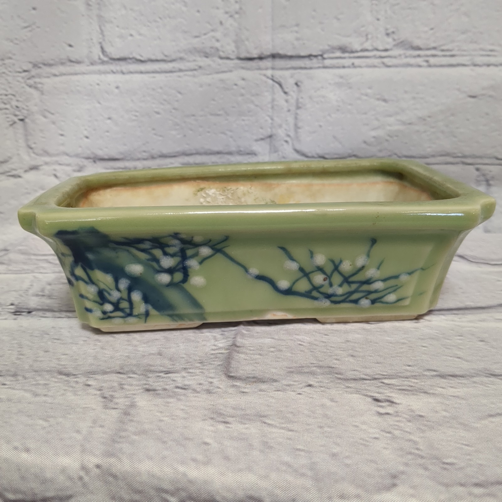 Vintage Japan 1930s Ceramic Stoneware Bonsai Planter Pottery