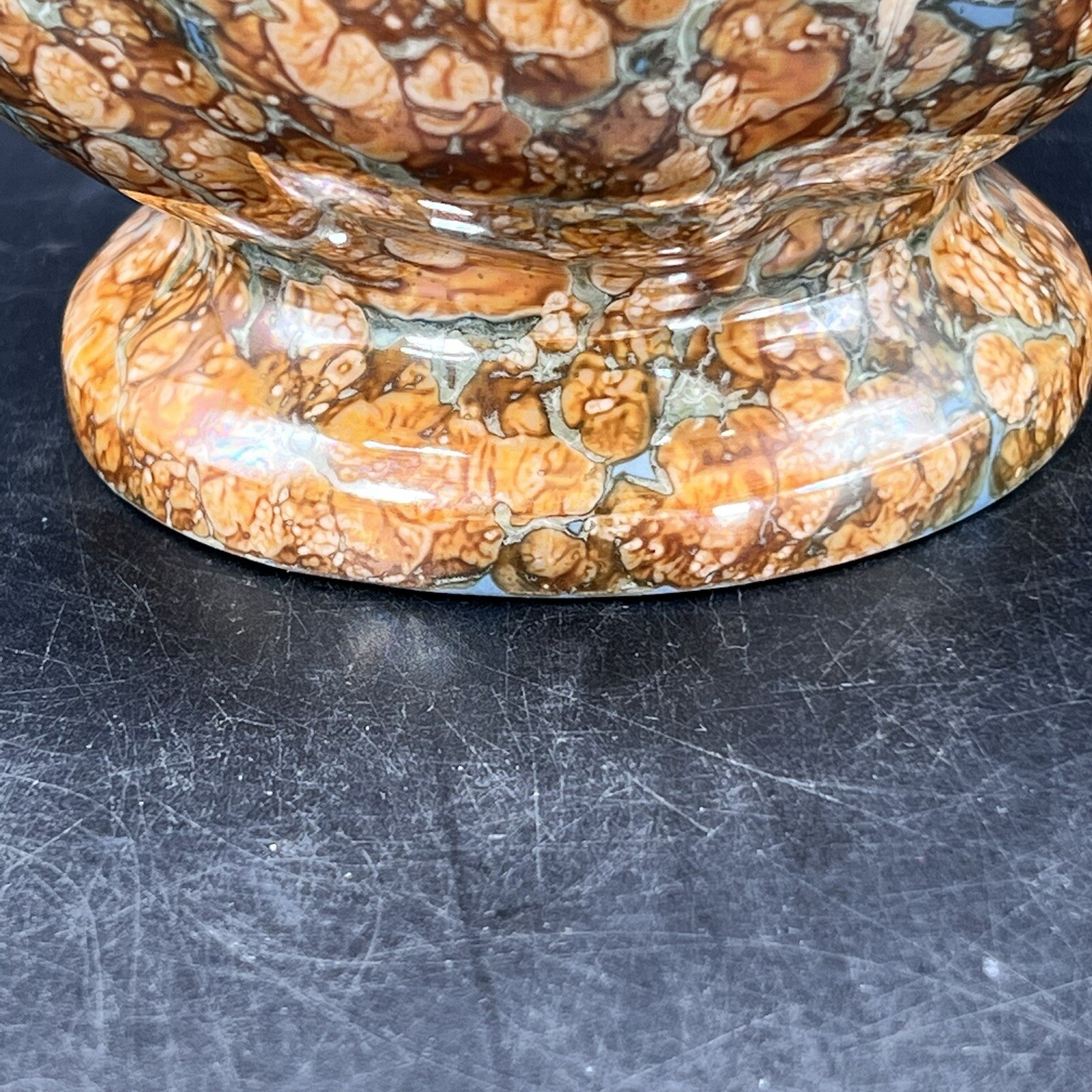 Holley Ross Vase LaAnna 22K Gold 9 1/2″ Flowers Decor Decorative Vintage MCM