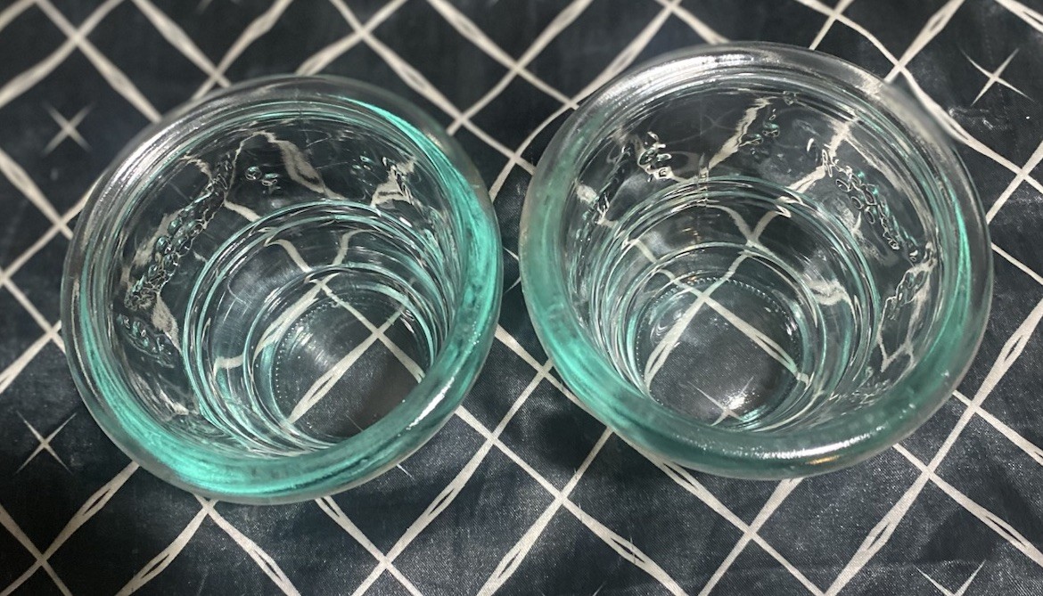 Replacement Vetreria Etrusca Set 2 Rocks Juice Glasses With Green #2 8 oz