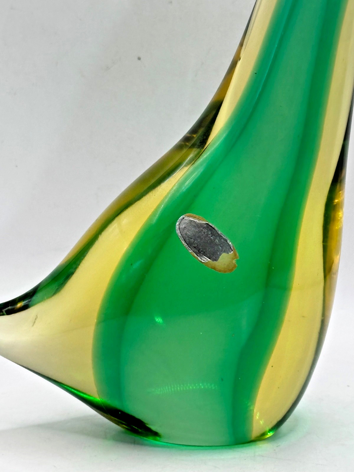 Vintage Murano Glass Sommerso Seal Penguin Animal Mid Century Modern Seguso