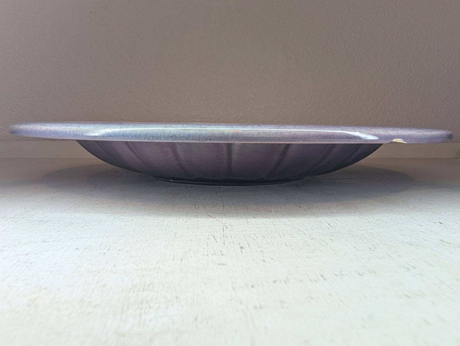 Vintage Royal Haeger Centerpiece Service Platter Mauve Agate Mid Century Plate