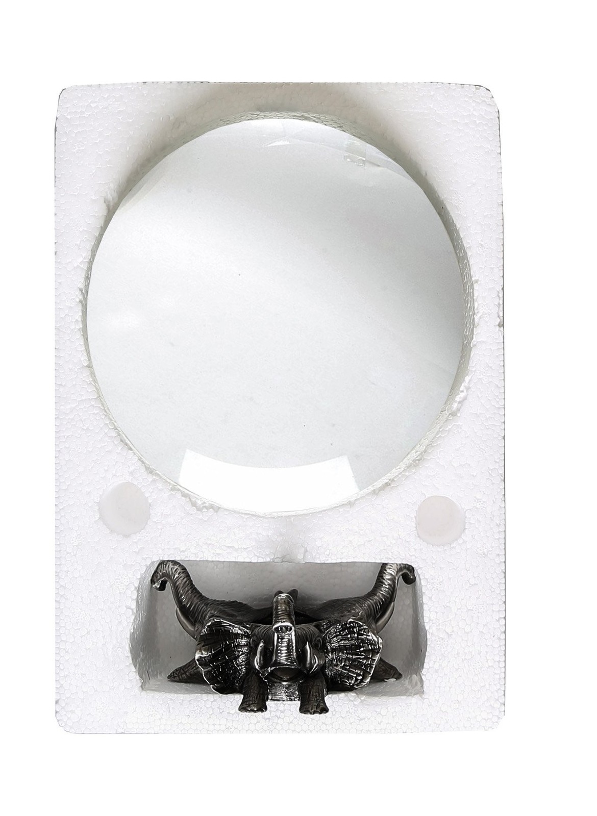 Amlong Crystal 8 Inch 200Mm Clear Crystal Ball Elephant Stand