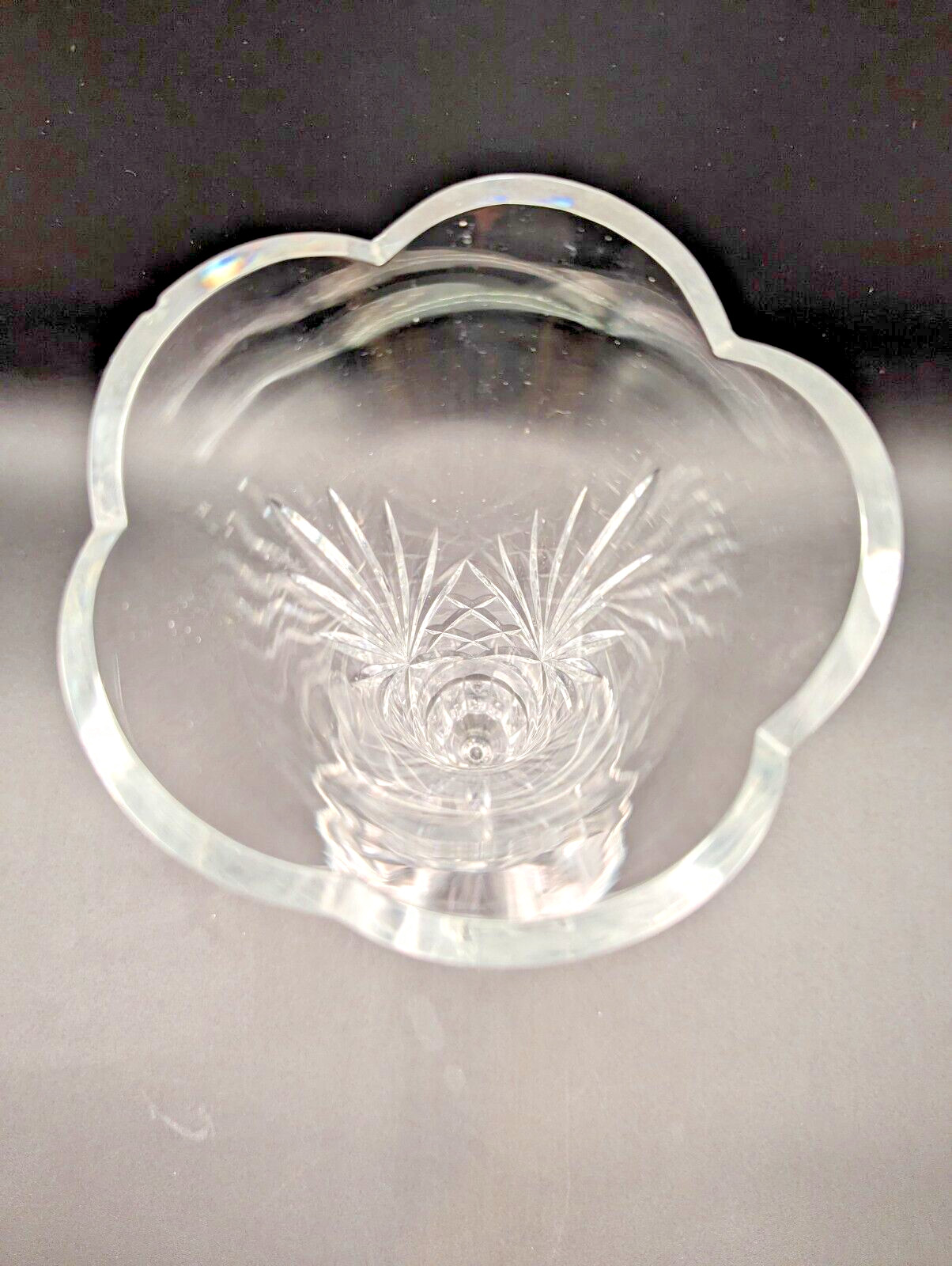 Rogaska Richmond Flower Vase Full Lead Crystal Hand Made in Yugoslavia