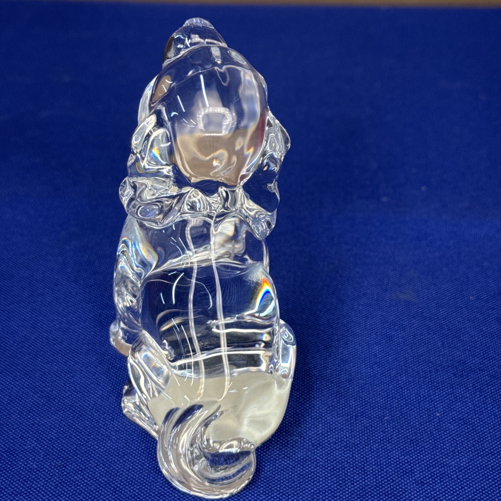 Princess House Pets 24% Lead Crystal Dog Figurine Germany 3.5” Tall