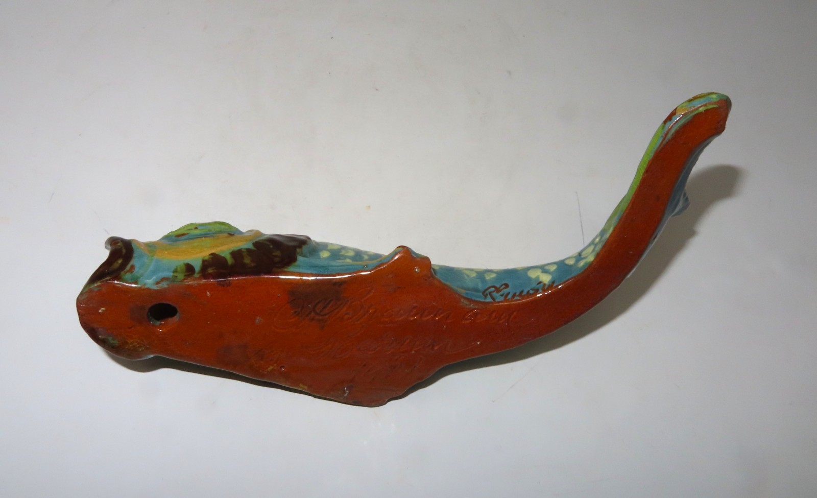 C. H. Brannam Barum Ware Pottery – Rare 1900’s Wall Vase 7.5″ inches in length