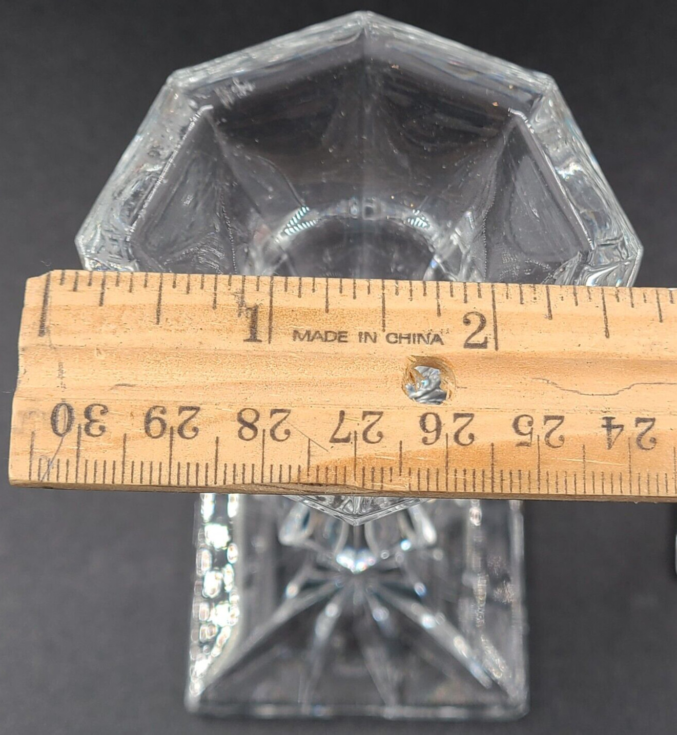 Royal Limited Handcut Crystal Czech Set of 3 Tiered Candlestick Holders