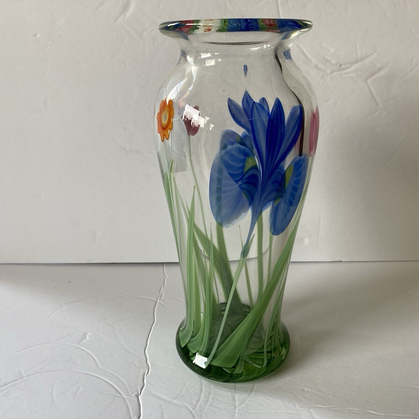 Orient and Flume Original Tall Tulip Vase Bruce Sillars Signed 11.5”