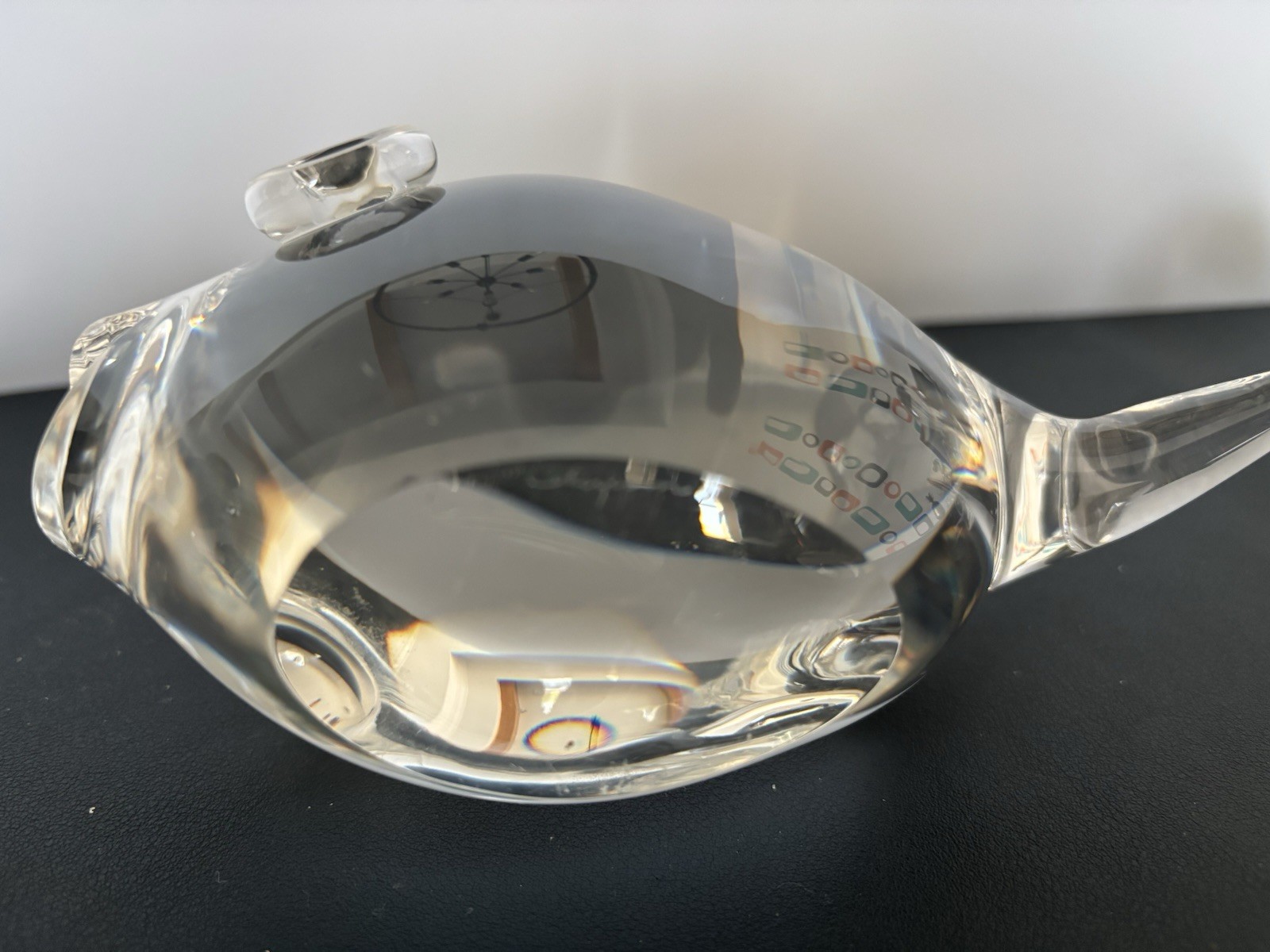 Vintage Steuben – Crystal Glass Puffer Fish – Signed EXCELLENT CONDITION