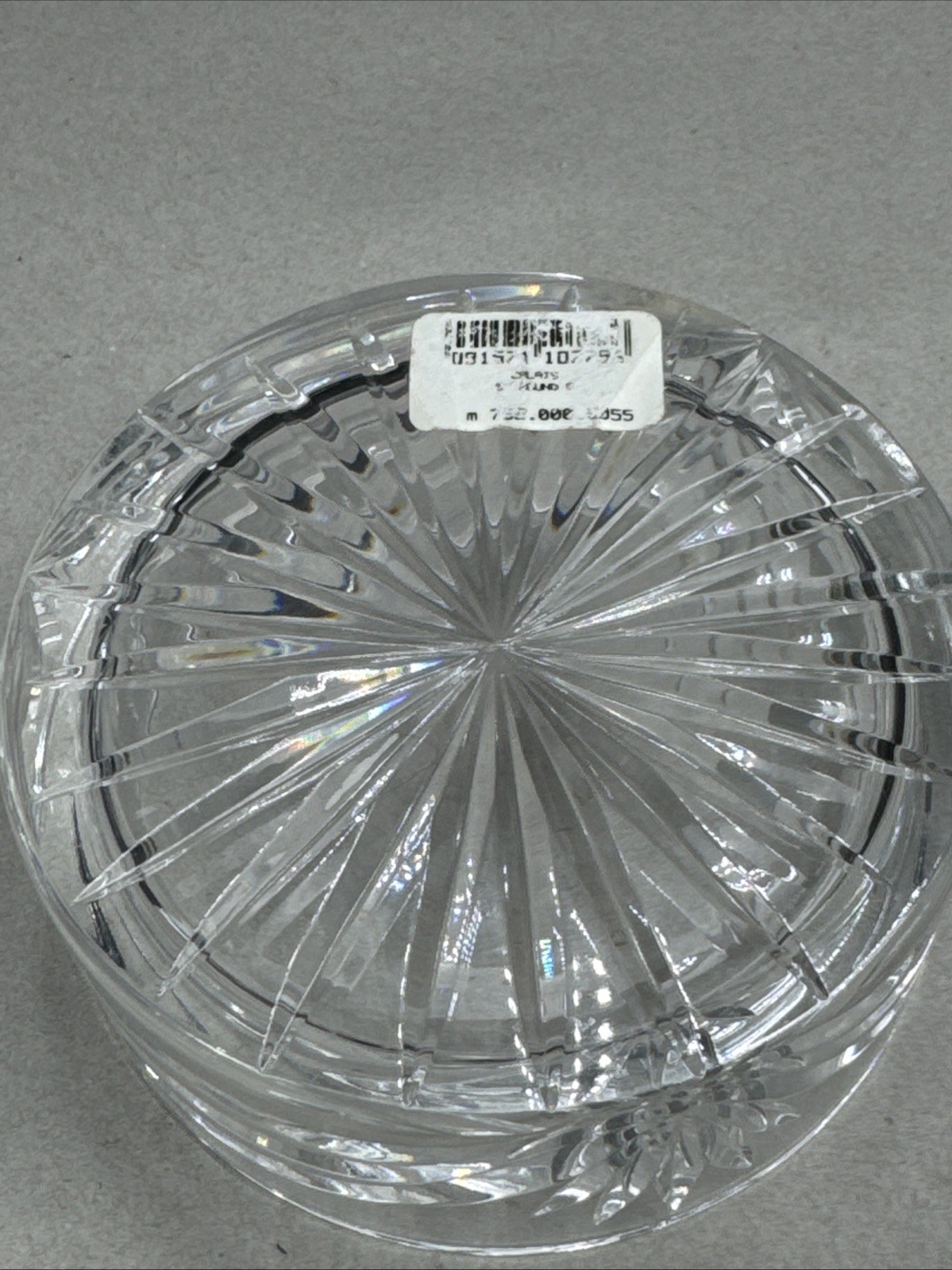 MARQUIS by WATERFORD GERMAN HANDCUT CRYSTAL ROUND LIDDED TRINKET JEWELRY BOX