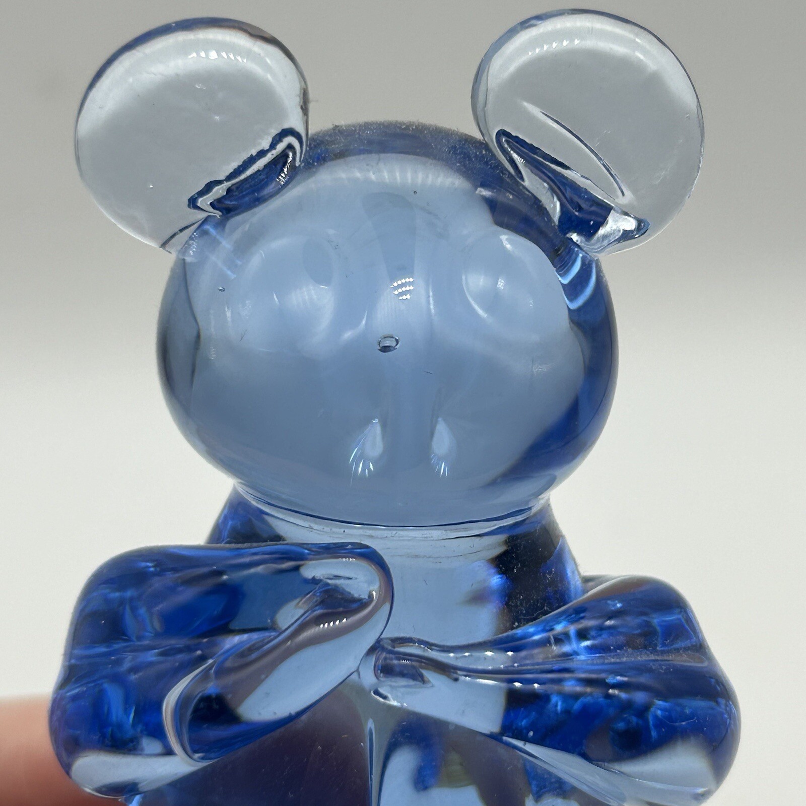 United States Commemorative Fine Art Gallery Blue Glass Koala Bear Paperweight