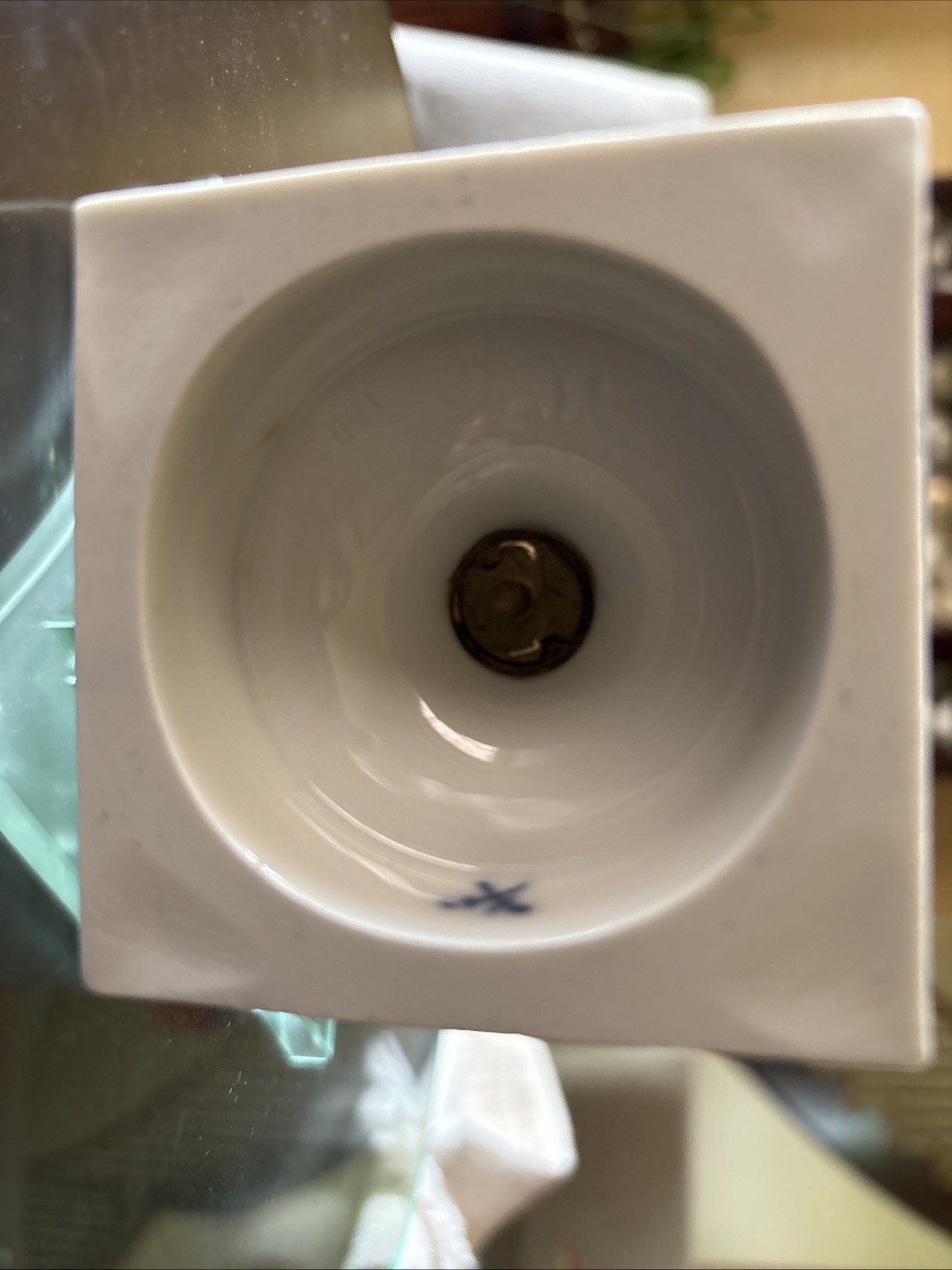Meissen Porcelain Cobalt Blue & Floral Amphora Vase – 9”-1st Choice,MINT