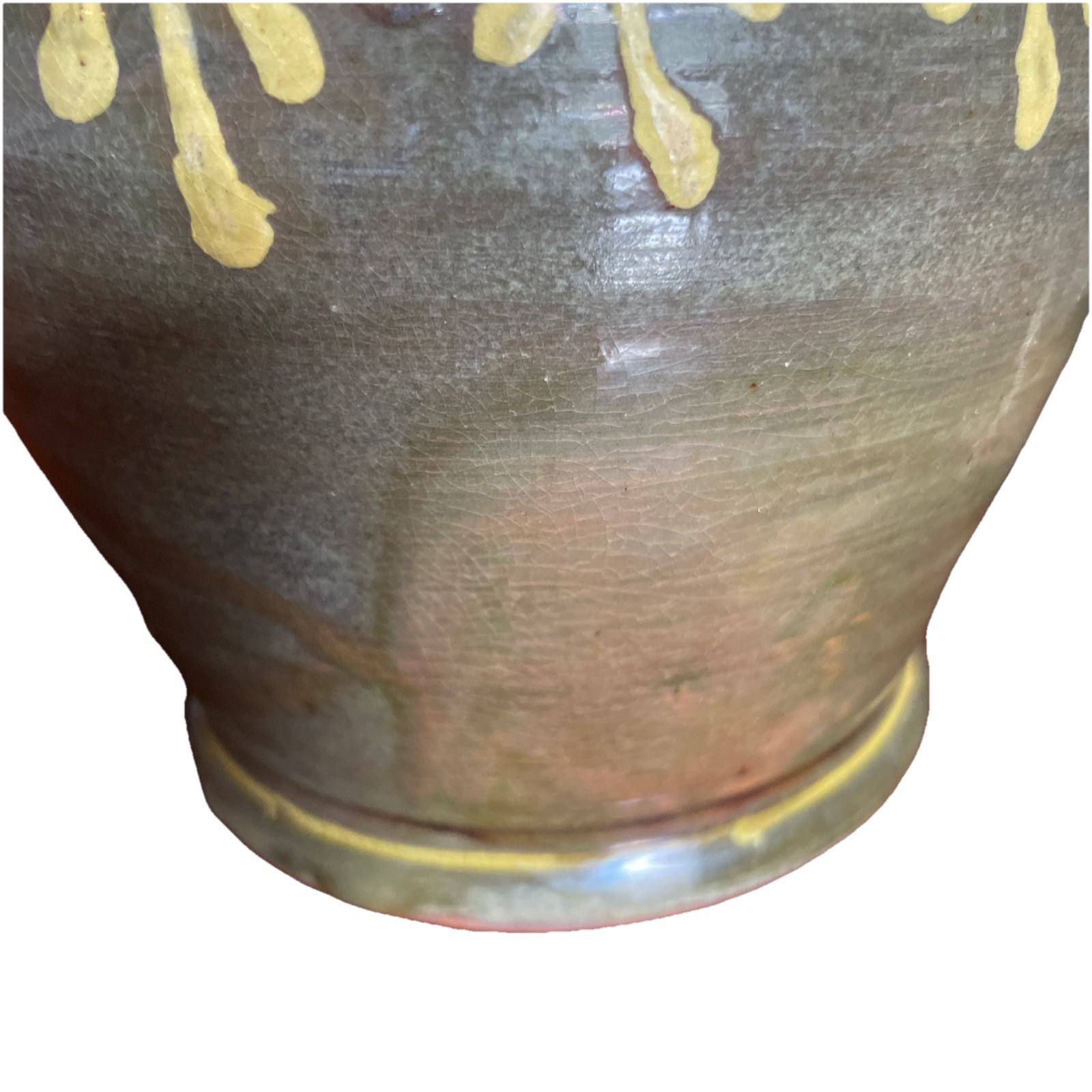 Turtle Creek Pottery Vase Jar Folk Art w/ Lid Glazed SIGNED Jessica Ross 8”